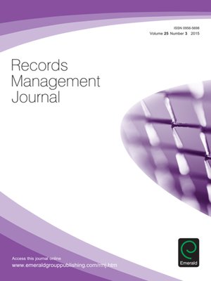 cover image of Records Management Journal, Volume 25, Number 3